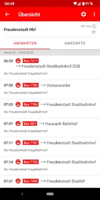 DB Busradar Baden-Württemberg android App screenshot 2